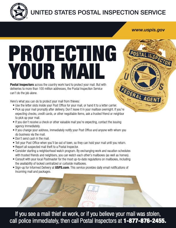 Mail Theft - USPIS